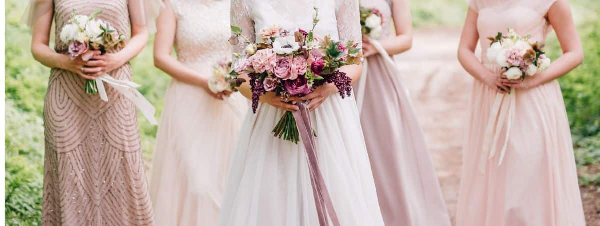 bride with bouquet