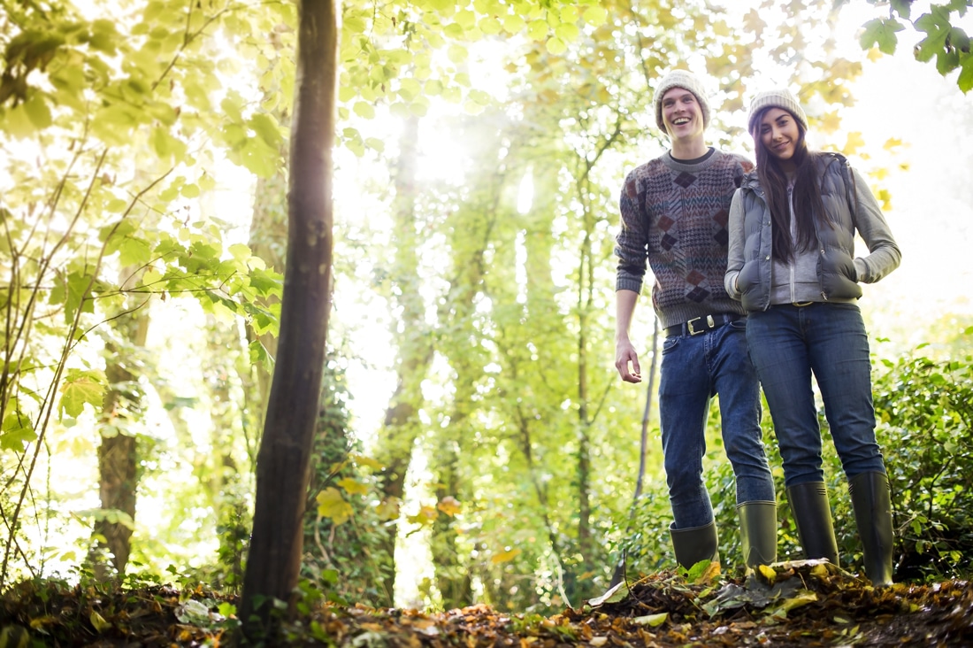 couple in forest