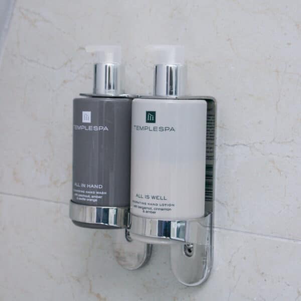 Temple spa hand soap and hand lotion