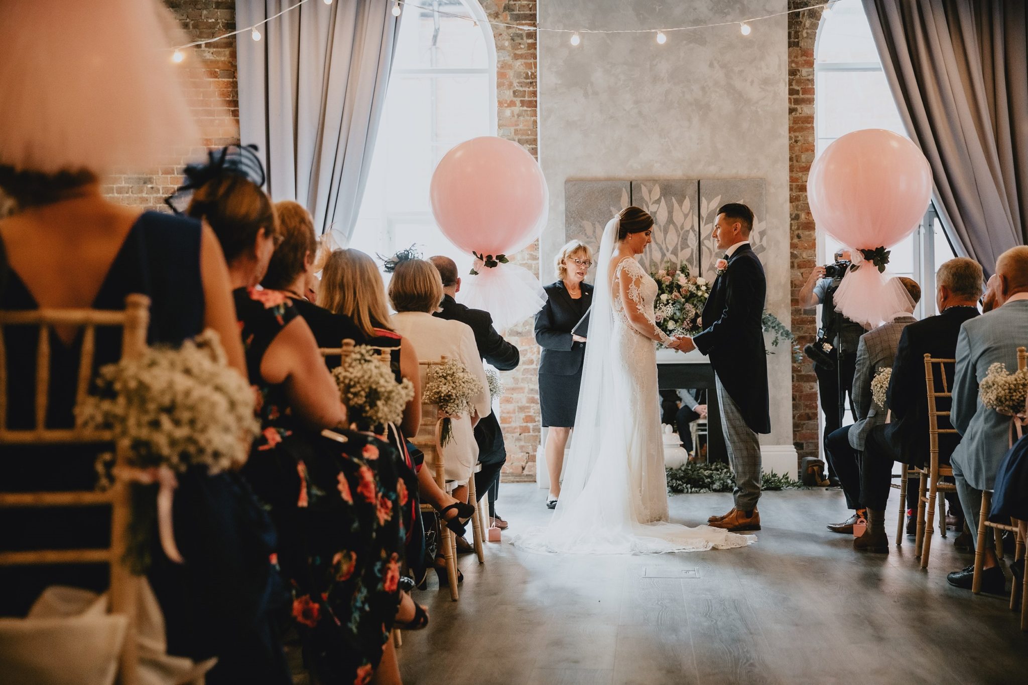 Couple getting married at one Warwick park