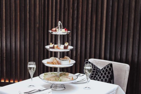 Champagne afternoon tea